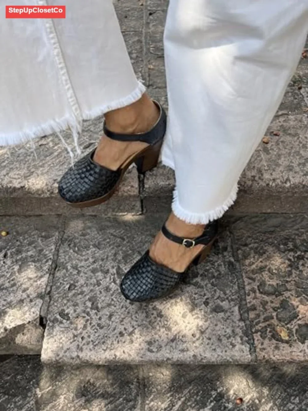 Women's Handmade Leather Huarache Platform Wedge Sandals